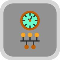 diseño de icono de vector de línea de tiempo