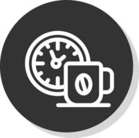 diseño de icono de vector de tiempo de café