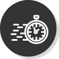 diseño de icono de vector de tiempo rápido