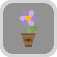 diseño de icono de vector de maceta de flores