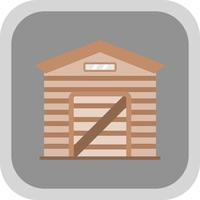 Garden Shed Vector Icon Design