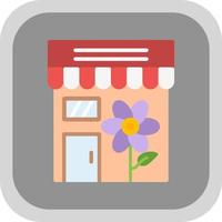 Flower Shop Vector Icon Design