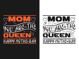 Mother Day Typography T-shirt Design vector