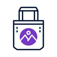 tote bag icon for your website, mobile, presentation, and logo design. vector