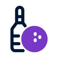 bowling icon for your website, mobile, presentation, and logo design. vector