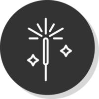 Sparkler Vector Icon Design