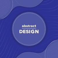 Abstract blue background template banner design vector