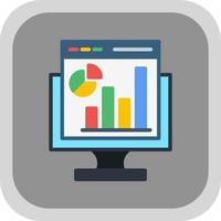 Web Analytics Vector Icon Design