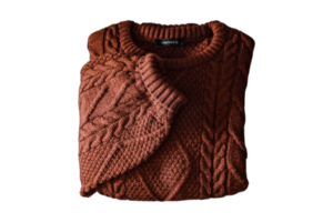 Brown sweater isolated on a transparent background png