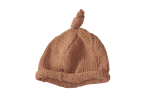 Brown baby hat isolated on a transparent background png