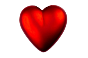 Red heart isolated on a transparent background png