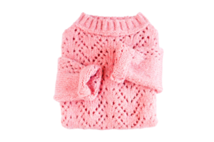 Pink sweater isolated on a transparent background png