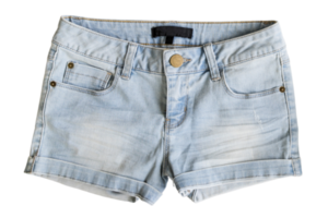 Blue shorts isolated on a transparent background png