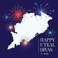 Happy Utkal divas also know also Happy odisha day in memory of the formation of the state vector