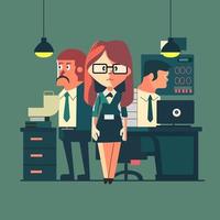 man and person with a briefcase vector flat illustration