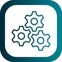 Cogs Vector Icon Design