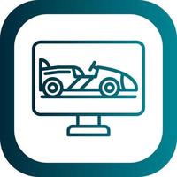 Race Screen Vector Icon Design