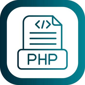 diseño de icono de vector de archivo php