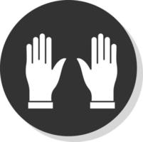 Hands Up Vector Icon Design