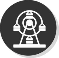 Ferris Wheel Vector Icon Design