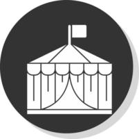 diseño de icono de vector de carpa de circo