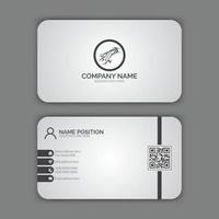 Modern business card template design with mockup vector