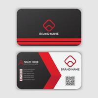 Modern business card template design with mockup vector