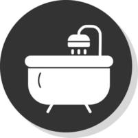 diseño de icono de vector de bañera