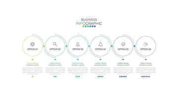 Modern infographic Timeline template or project plan can be used for workflow layout, diagram, number options, web design. Infographic business concept with 6 options, parts, steps or processes. vector