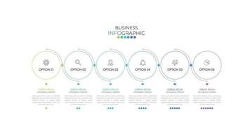 moderno infografía cronograma modelo o proyecto plan lata ser usado para flujo de trabajo disposición, diagrama, número opciones, web diseño. infografía negocio concepto con 6 6 opciones, partes, pasos o procesos. vector