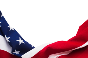 Flag of the united states isolated on a transparent background png