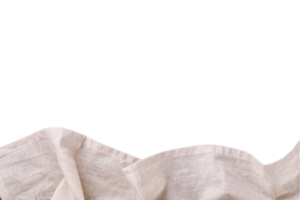 Beige fabric cloth isolated on a transparent background png