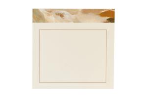 Beige reminder isolated on a transparent background png