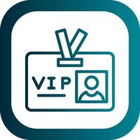 diseño de icono de vector de pase vip