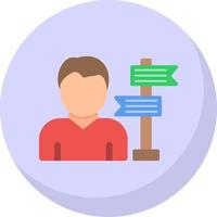 Career Path Vector Icon Design