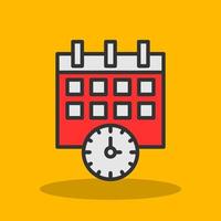 diseño de icono de vector de horario