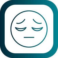 Pensive Face Vector Icon Design