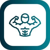 Full Body Muscle Vector Icon Design