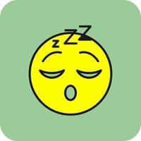 Sleeping Face Vector Icon Design