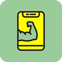 Arm Muscle Vector Icon Design