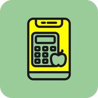 Calorie Calculator Vector Icon Design