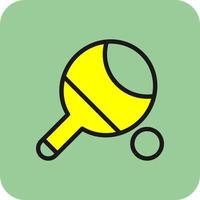 Table Tennis Vector Icon Design