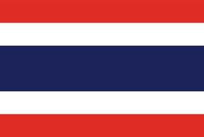 vector bandera de Tailandia estándar modelo