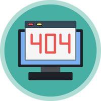 404 Error Vector Icon Design