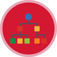 Organization Chart Vector Icon Design