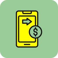 Money Transfer Vector Icon Design