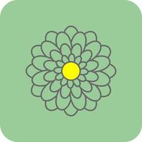 Chrysanthemum Vector Icon Design