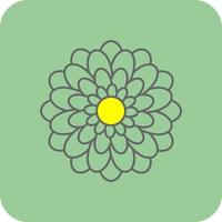 Chrysanthemum Vector Icon Design