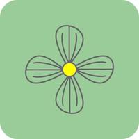 Geranium Vector Icon Design