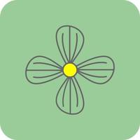 Geranium Vector Icon Design